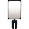 Panneau d'affichage 210x297mm noir pour poteau
