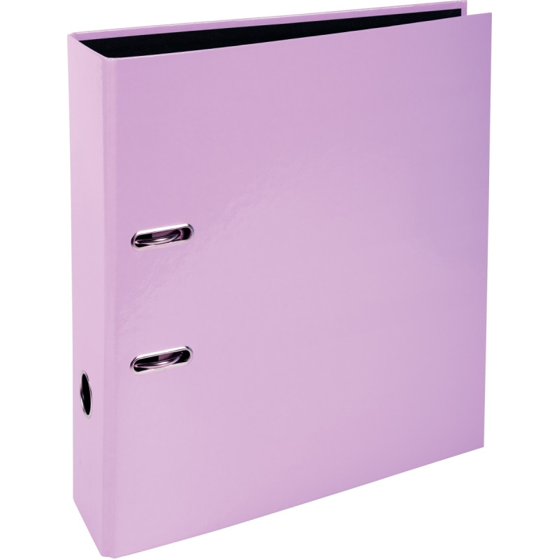 Classeur à levier AQUAREL pour format A4, dos 8 cm, mauve