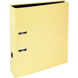 Classeur à levier AQUAREL pour format A4, dos 8 cm, jaune