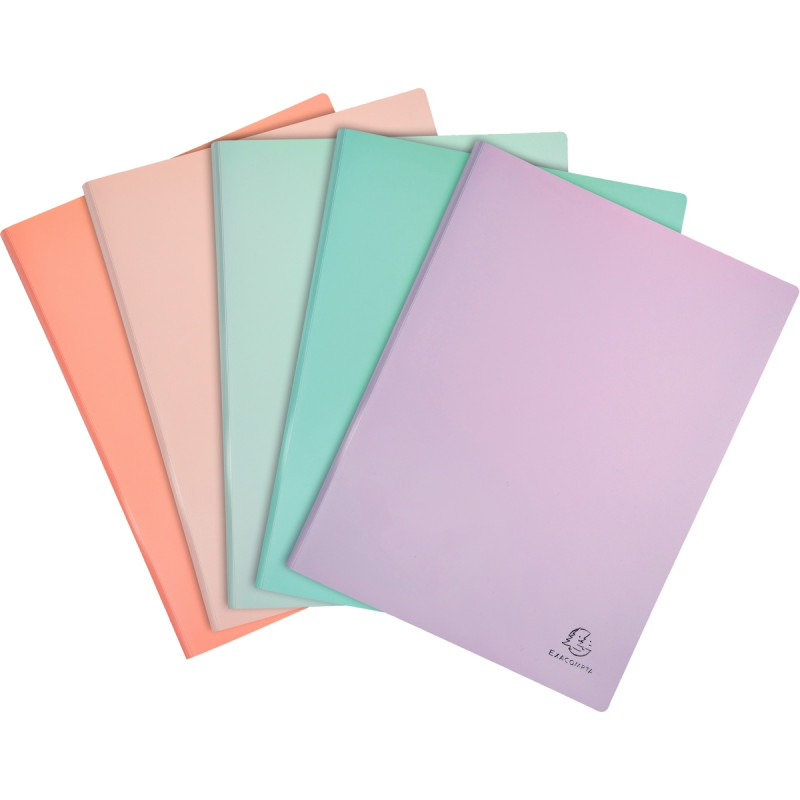 Protège-documents AQUAREL 60 vues en polypropylène, coloris assortis