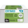 Pack de 6 rouleaux de 1000 étiquettes adresse 57 x 32
