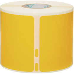 1 rouleau de 220 étiquettes expédition 54 x 101 mm noir et jaune