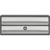 Module 2 tiroirs MOOVUP gris foncé/gris clair