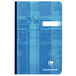 Carnet broché 192 pages CLAIREFONTAINE, format 11x17 cm, quadrillé 5x5