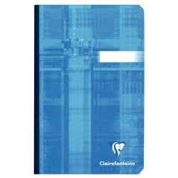 Carnet broché 192 pages CLAIREFONTAINE, format 11x17 cm, quadrillé 5x5