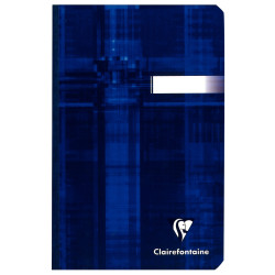 Carnet broché 192 pages CLAIREFONTAINE, format 11x17 cm, quadrillé 5x5