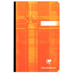 Carnet broché 192 pages CLAIREFONTAINE, format 11x17 cm, quadrillé 5x5