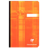 Carnet broché 192 pages CLAIREFONTAINE, format 11x17 cm, quadrillé 5x5