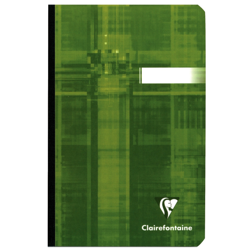 Carnet broché 192 pages CLAIREFONTAINE, format 11x17 cm, quadrillé 5x5