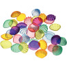Baril de 36 coquillages translucides 5.4cm