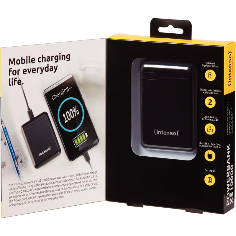 Batterie de secours Intenso XS 10000 mAh noire