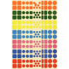 Pochette de 16 planches de gommettes et de 5 motifs différents