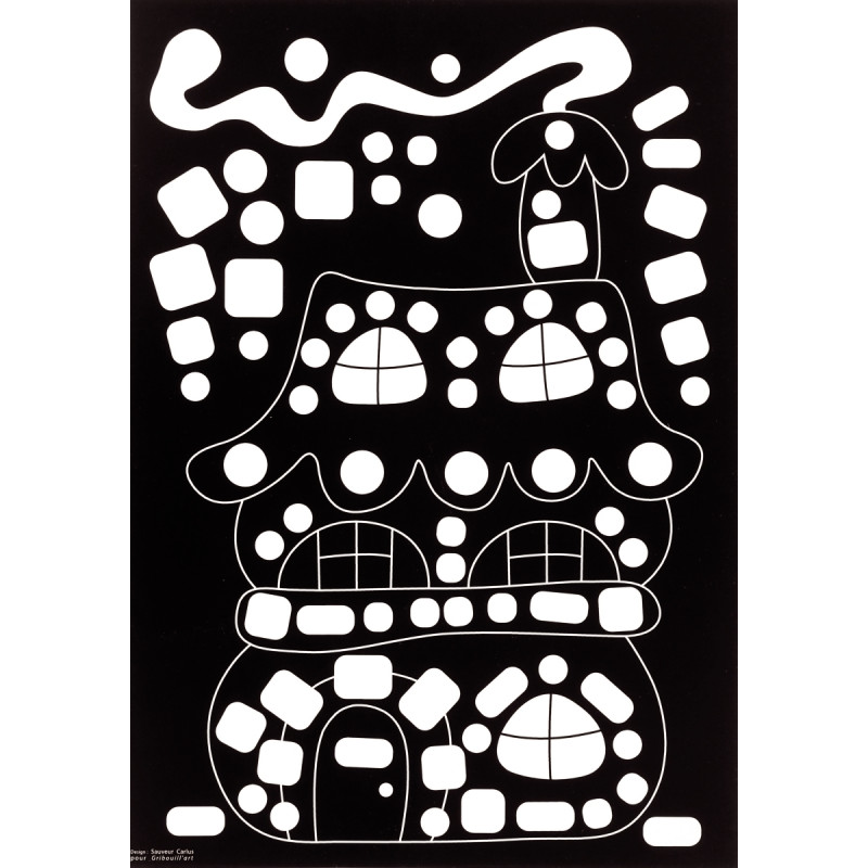 Pochette de 16 planches de gommettes et de 5 motifs différents