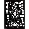 Pochette de 16 planches de gommettes et de 5 motifs différents