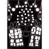 Pochette de 16 planches de gommettes et de 5 motifs différents