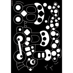 Pochette de 16 planches de gommettes et de 5 motifs différents