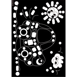 Pochette de 16 planches de gommettes et de 5 motifs différents