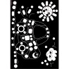 Pochette de 16 planches de gommettes et de 5 motifs différents