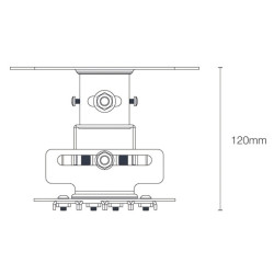 Support plafond court pour vidéoprojecteur
