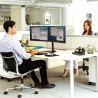 Bras double écrans horizontal sur socle Professional Series
