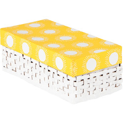 Lot de 4 boites rectangles tressées en carton