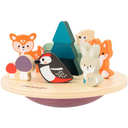 Balancier écosystème en bois, 14 pièces