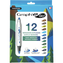 Pochette de 12 marqueurs Graph It Panorama