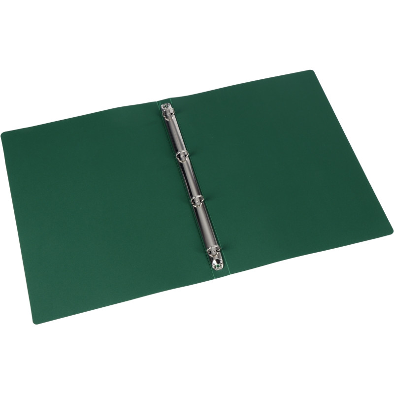 Classeur 4 anneaux en polypropylène opaque, format A4, dos 2,5 cm, ver