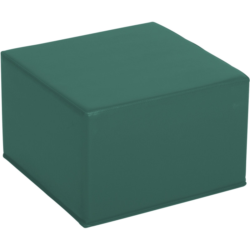 Pouf carré en PVC 40x40x25cm bleu
