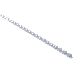 Boîte de 25 reliures plastiques couleur Ø 8mm blanc