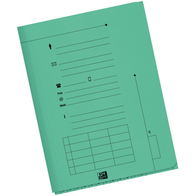 Paquet de 25 chemises HV pour dossiers suspendus, vert
