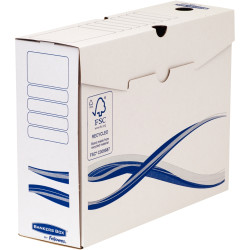 Paquet de 10 boites d'archives 33x25cm dos 10cm blanches