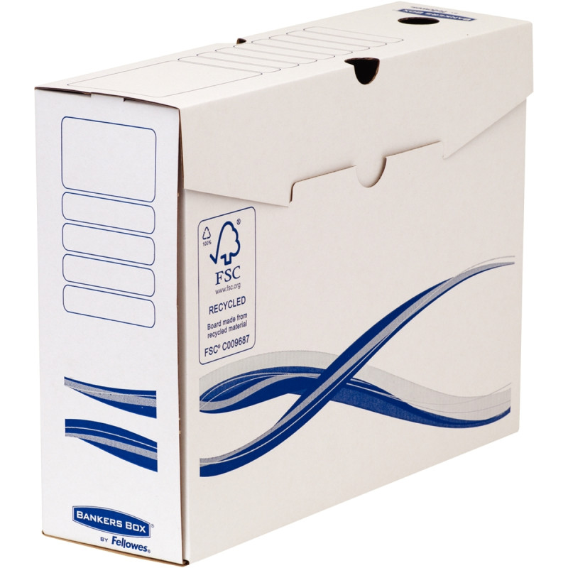 Paquet de 10 boites d'archives 33x25cm dos 10cm blanches