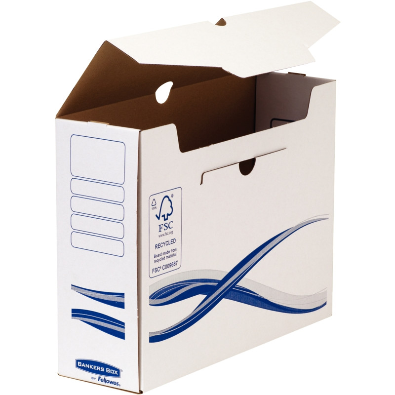 Paquet de 10 boites d'archives 33x25cm dos 10cm blanches