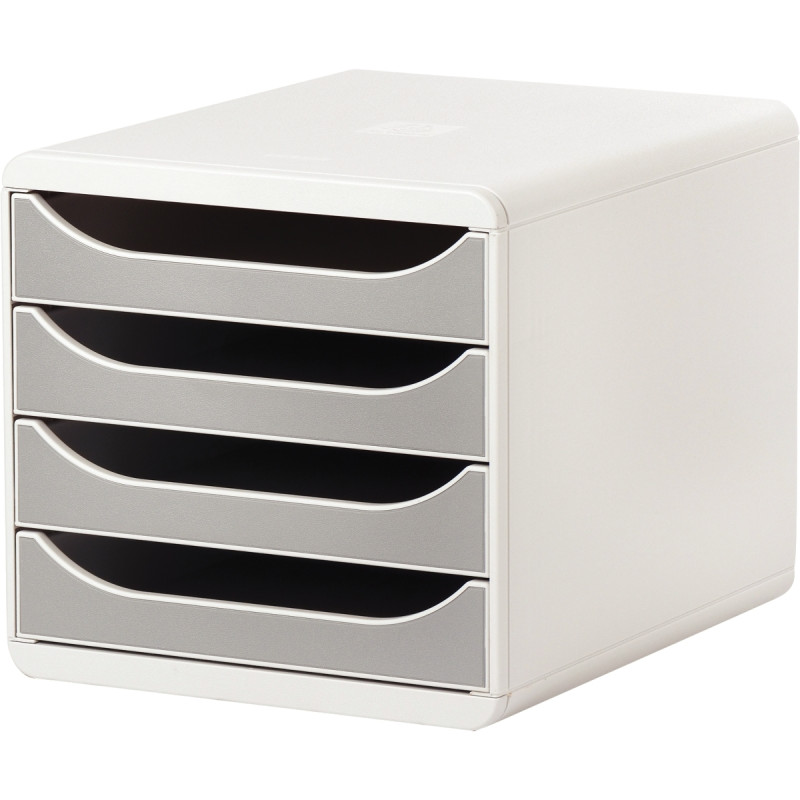 Module 4 tiroirs BIGBOX gris/gris
