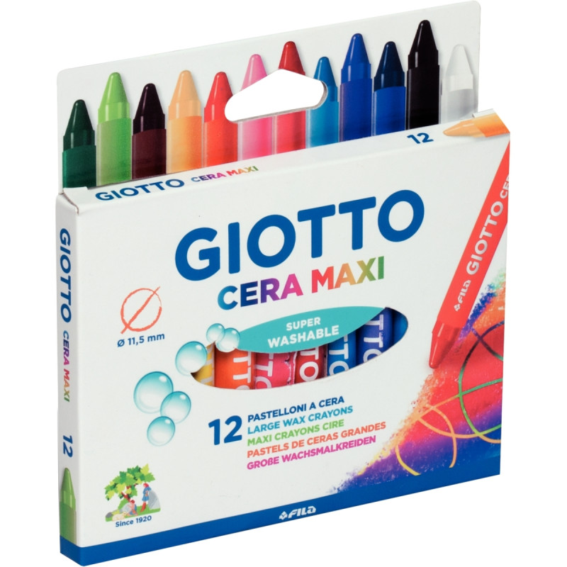 Étui de 12 craies cire Ceramaxi assortis