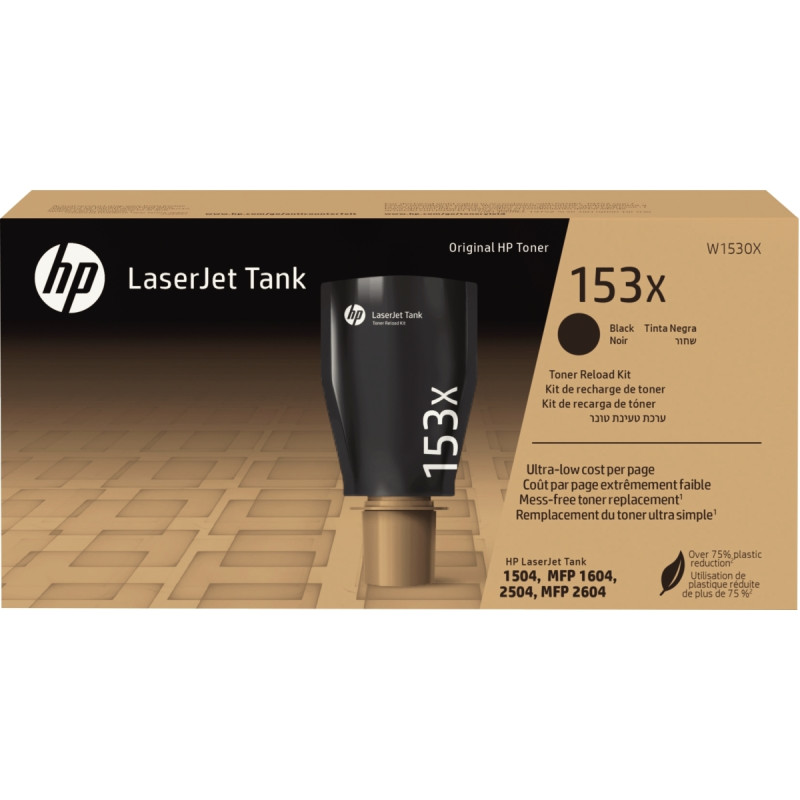 HP 153X kit de recharge de toner noir grande capacité authentique (W15