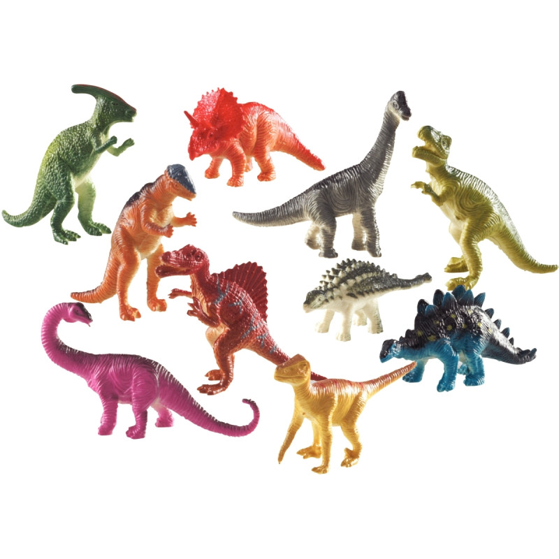 Baril de 60 petits dinosaures