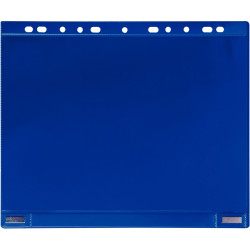 Lot de 5 pochettes perforées aimantées format A4 bleu