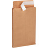Paquet de 50 pochettes kraft + 300 X470mm 120g soufflet 70mm bande sil