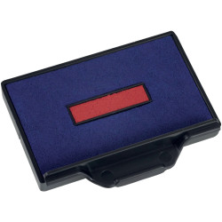 Blister 2 cassettes d'encre 6/56 bleu / rouge