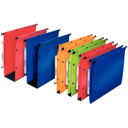 Paquet de 10 dossiers suspendus en polypropylène opaque 5/10ème pour a