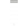 Paquet de 10 étiquettes adhésives pour classeurs à levier dos large