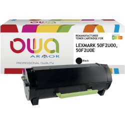 OWA toner laser noir remanufacturé compatible Lexmark 50F2U00