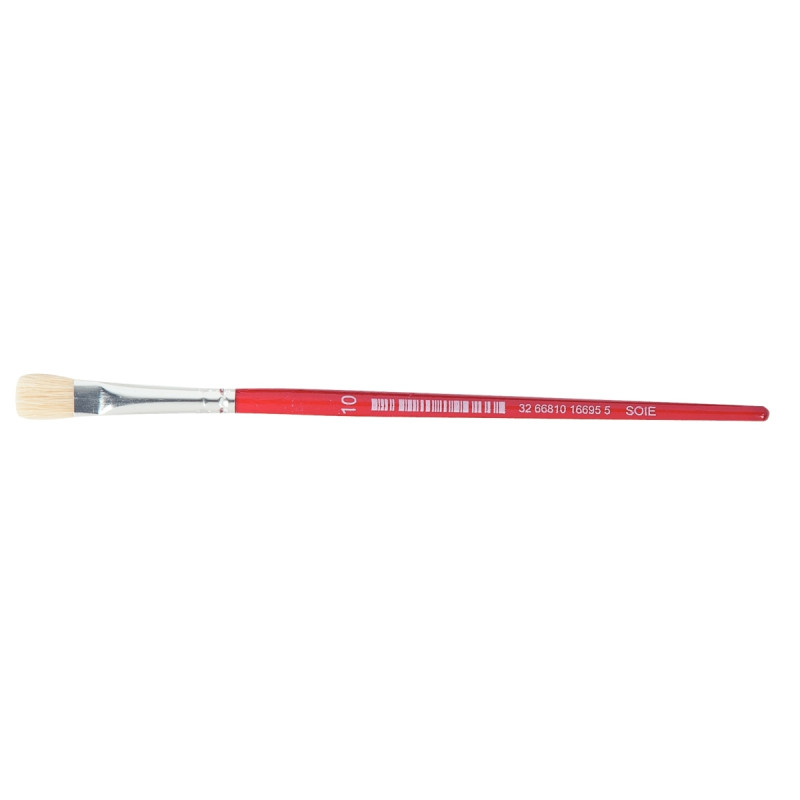 Sac de 10 brosses plates en soie N°10