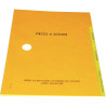 Parapheur 3 compartiments, jaune