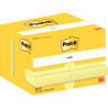 Lot de 12 blocs de 100 feuilles post-it notes 51 x 76 mm coloris jaune