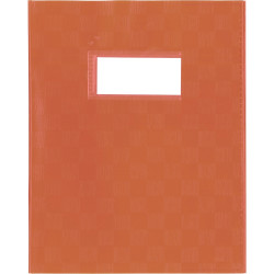 Protège-cahier PP opaque + étiquette, format A4, orange