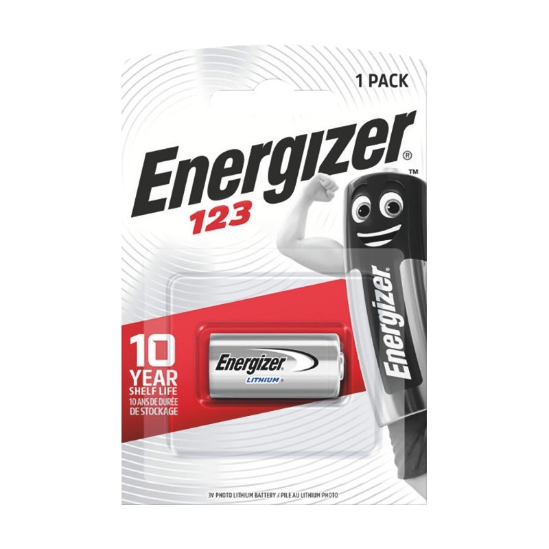 Blister de 1 pile Energizer Lithium photo CR123
