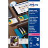 Paquet de 250 cartes de visite blanches 85x54mm laser 270g